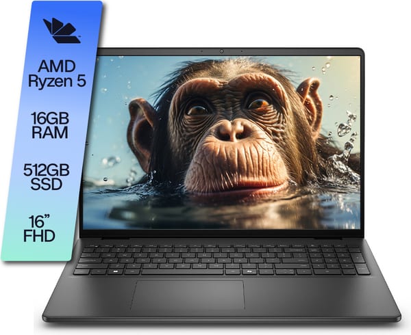 Notebook Dell 16 Ryzen 5 16GB 512GB SSD